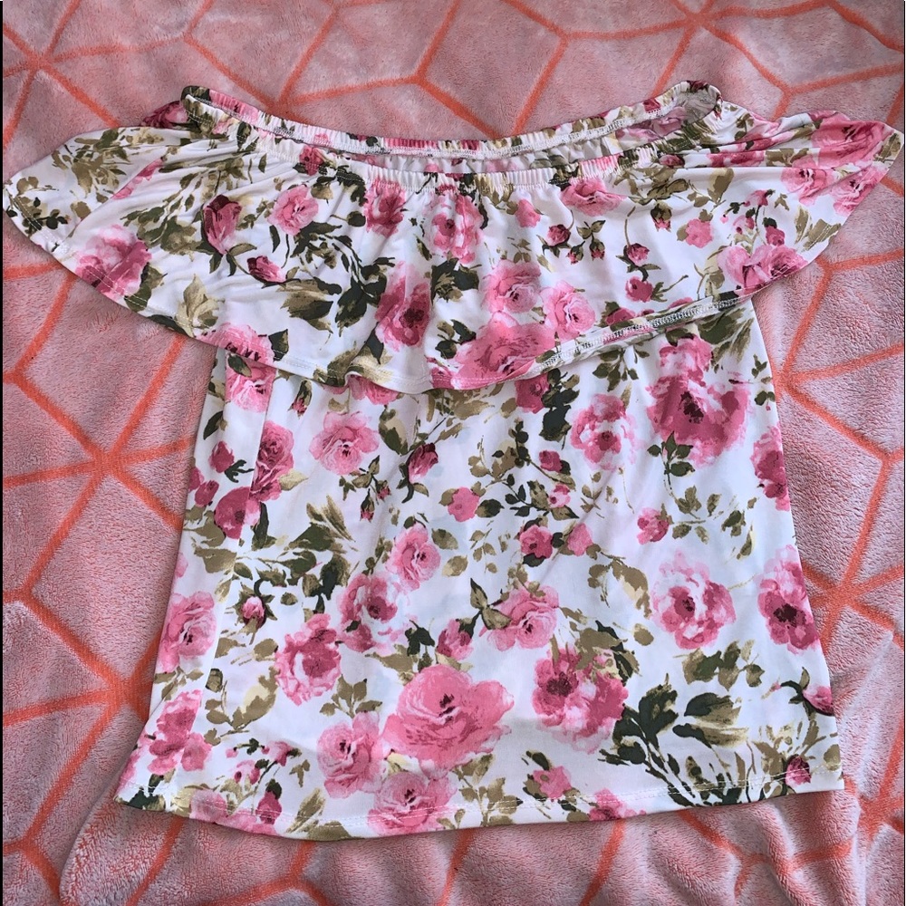 off the shoulder crop top